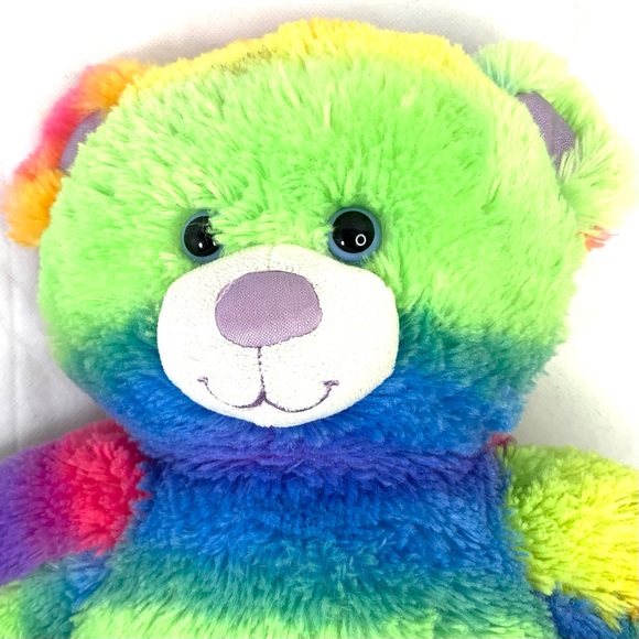Build a Bear Workshop, Rainbow Teddy Bear Plush. - Picture 9 of 10